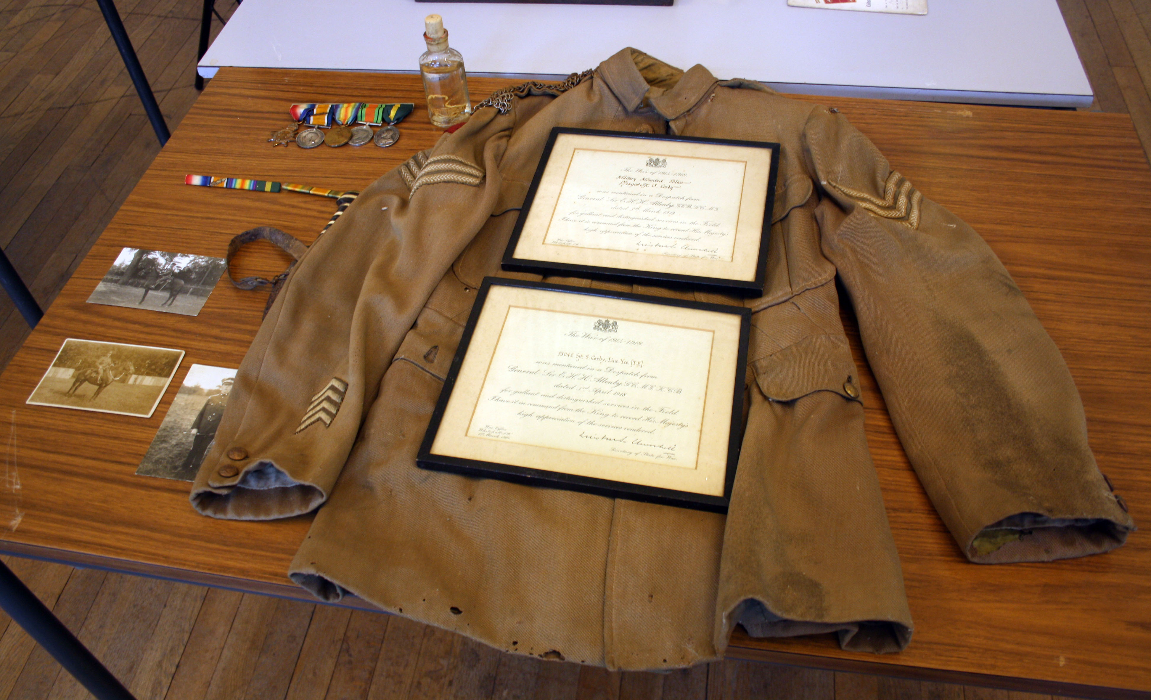 sgt s corby - uniform jacket medals and photos.jpg